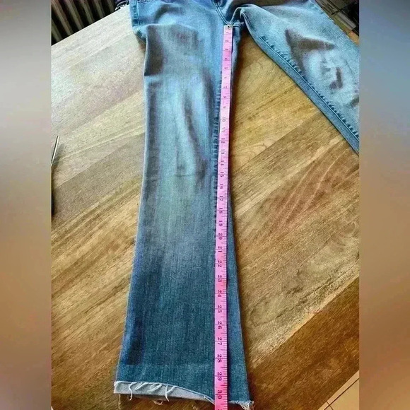 Delia’s Kick and Flare Low-Rise Jeans | 1/2 | Medium Blue Wash - Picture 6 of 10